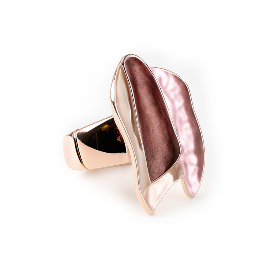 Aanura Abstract Floral Statement Ring