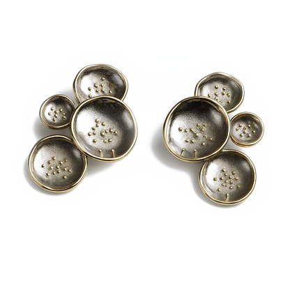 Aanura Abstract Dome Cluster Earrings
