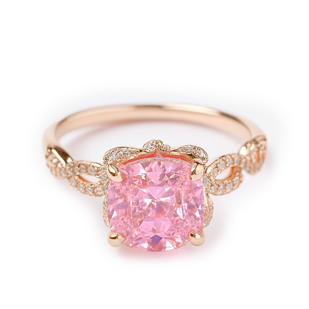 18K Gold Plated Infinity Cushion Anti-Tarnish Waterproof Ring