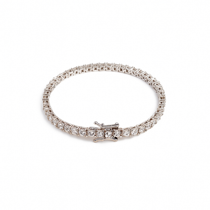 Aanura Diamond Elegance Silver Bracelet