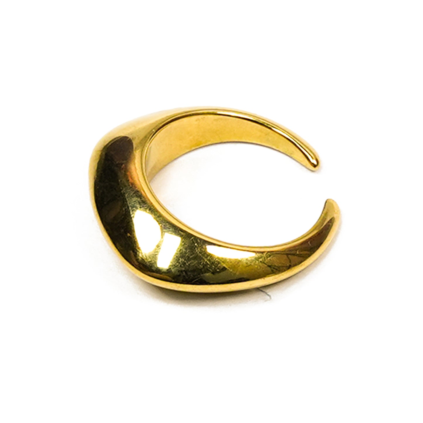 Aanura Gold Plated Sculpted Dome Ring