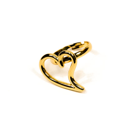 Aanura Open Heart Adjustable Minimal Ring