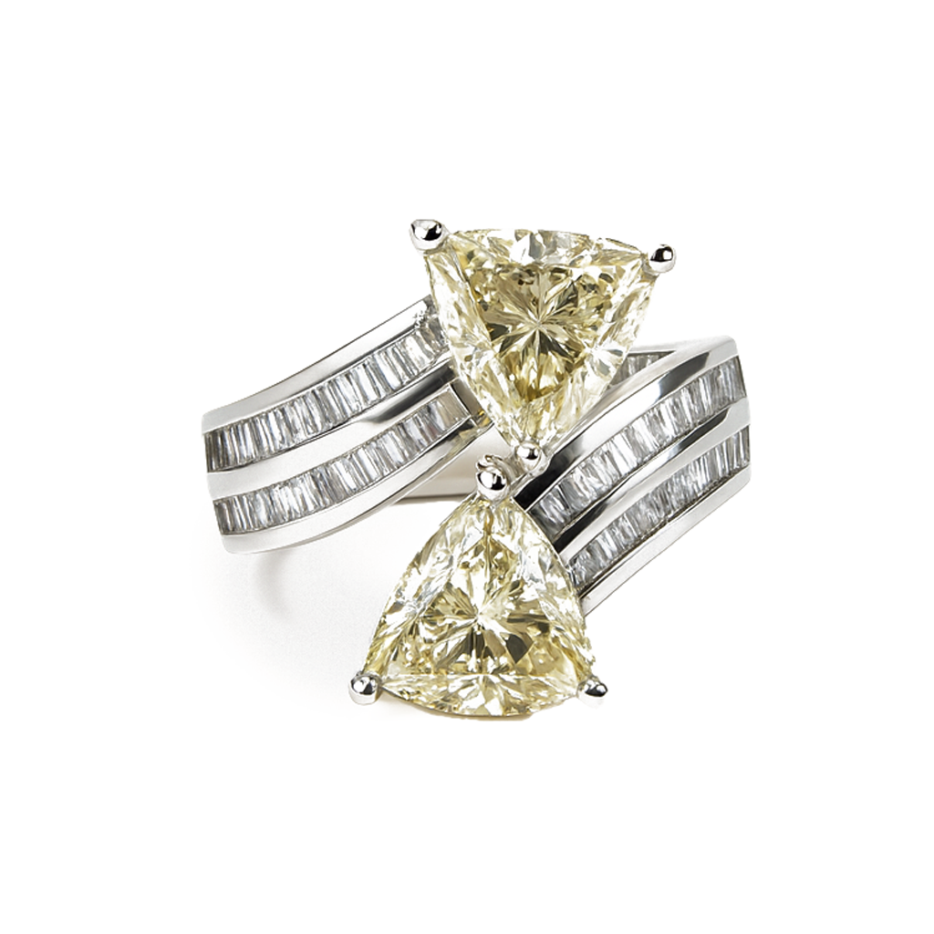 Aanura Silver Radiant-Cut Gemstone Statement Ring