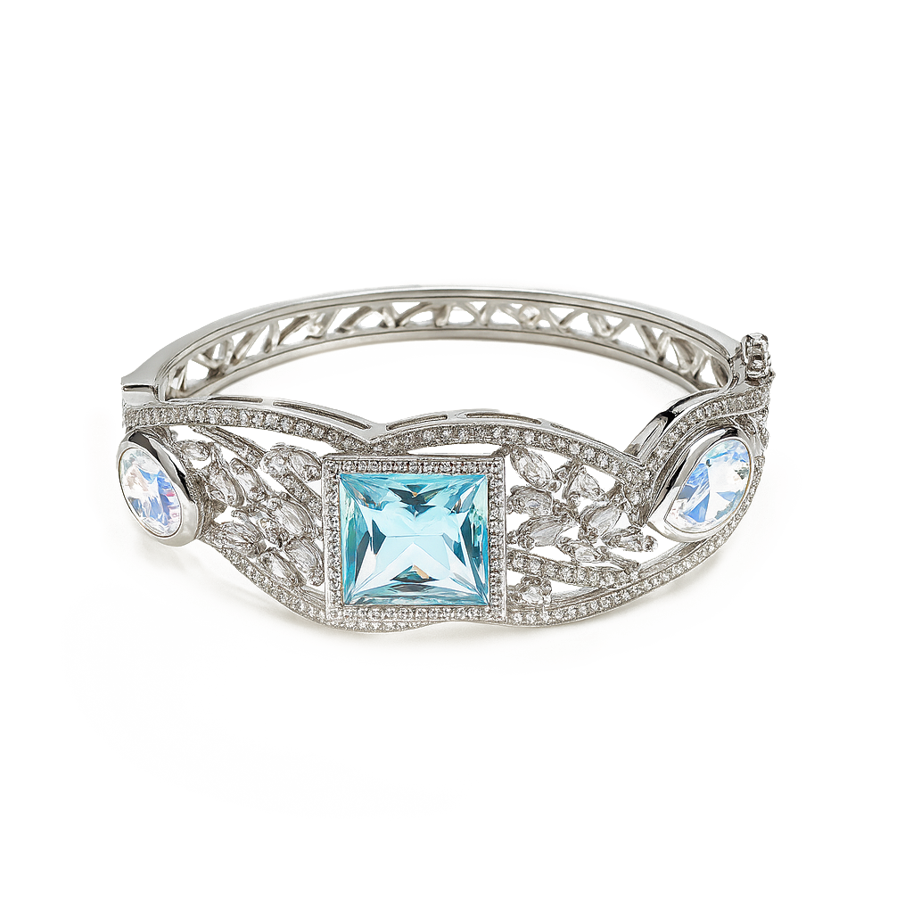 Aanura Emerald Grace Silver Bracelet