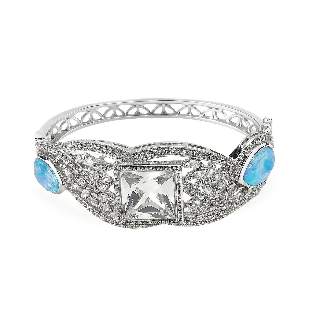 Aanura Emerald Grace Silver Bracelet
