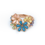 Aanura Multi-Color Enamel Floral Statement Ring