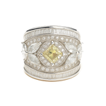 Aanura Silver Multi-Stone Crystal Statement Ring