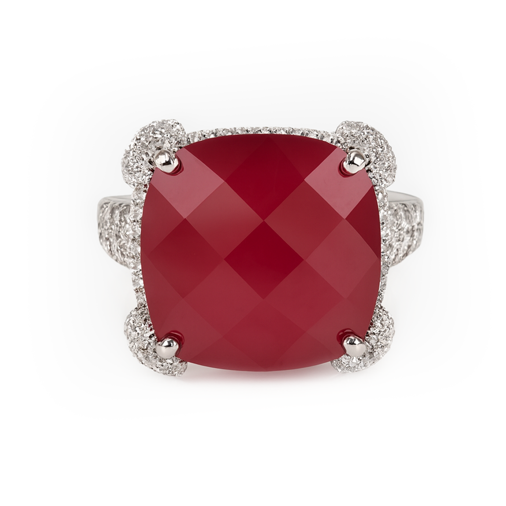Aanura Gem Pavé Crystal Cocktail Ring