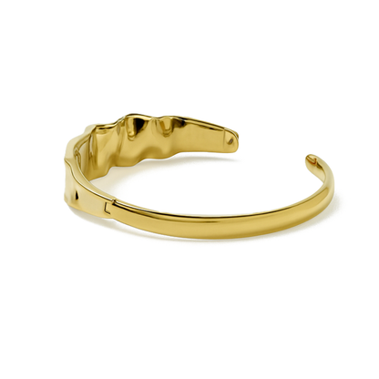 Aanura Gold Textured Minimalist Bracelet