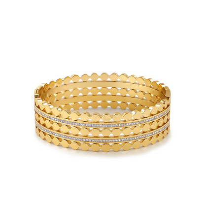 Aanura Gold Crystal Dot Bracelet