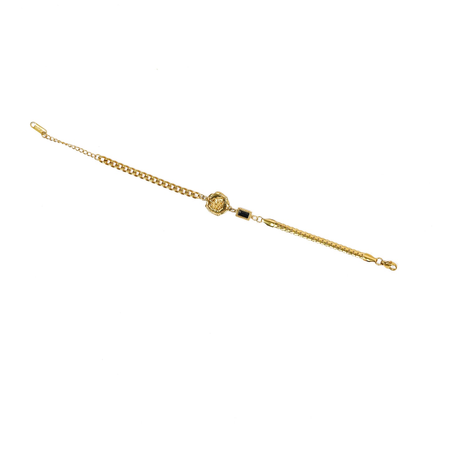 Aanura Half-Link Adjustable Gold Bracelet