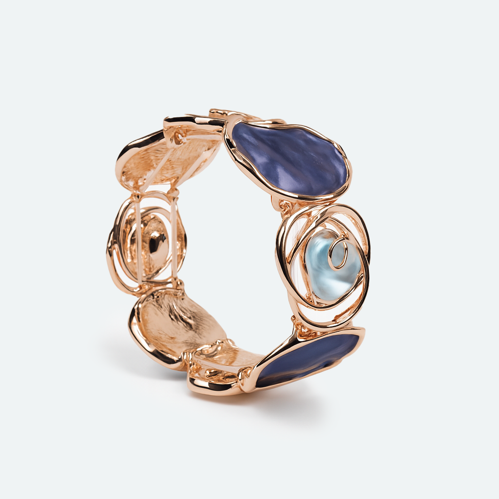 Aanura Midnight Rose Enamel Bracelet