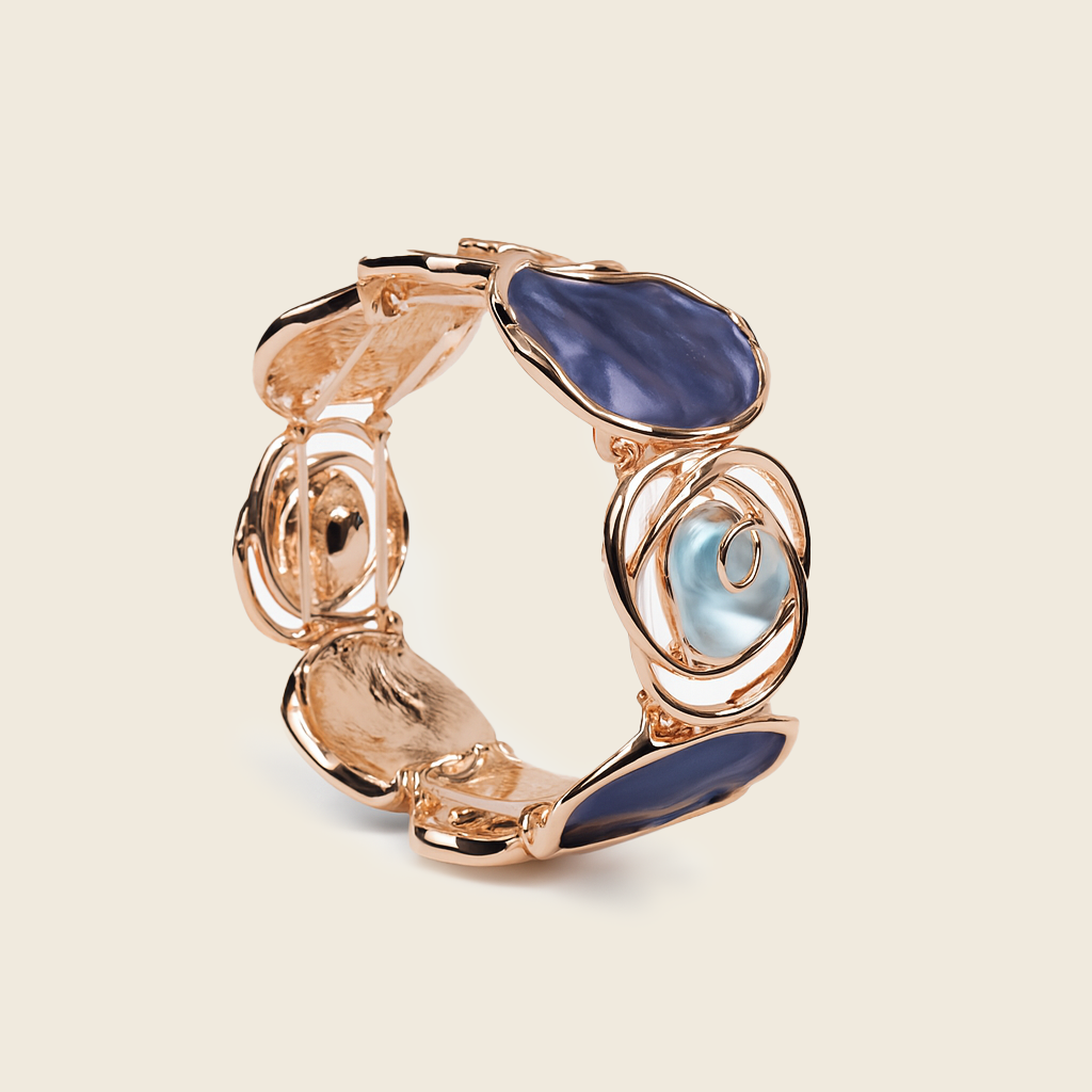 Aanura Midnight Rose Enamel Bracelet