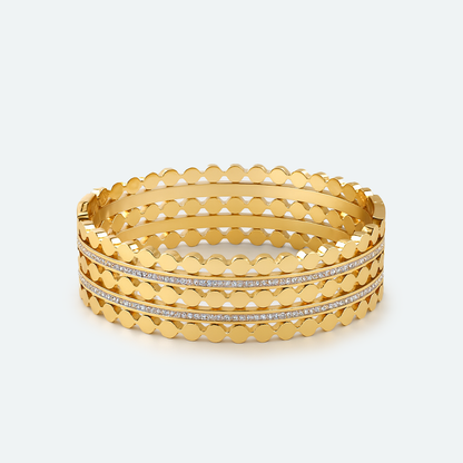 Aanura Gold Crystal Dot Bracelet