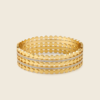 Aanura Gold Crystal Dot Bracelet