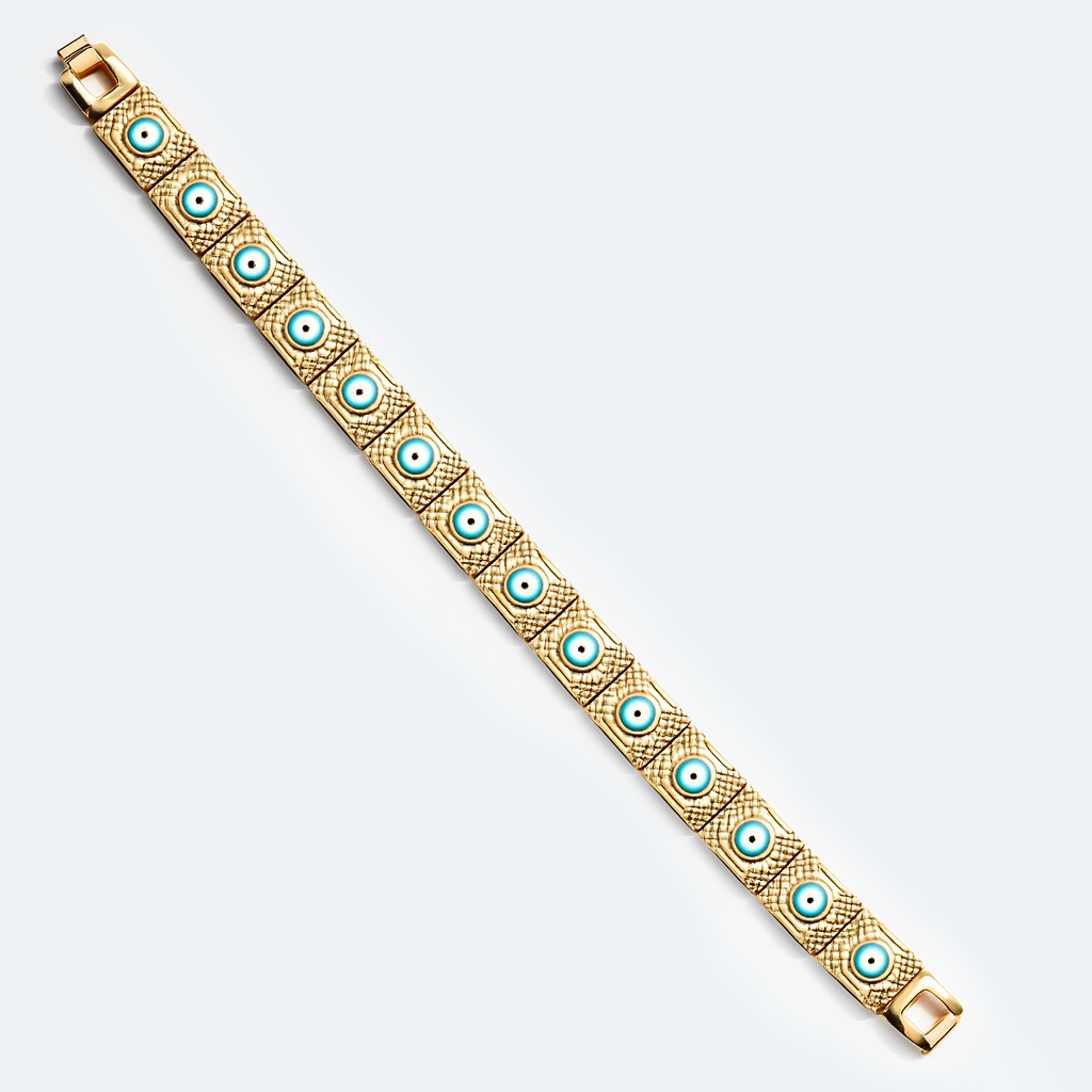Aanura Evil Eye Protection Gold Bracelet