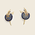 Aanura Blue Ballerina Stone Earrings