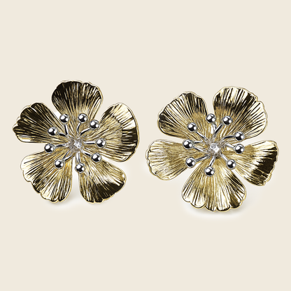 Aanura Gold Blossom Stainless Steel Earrings