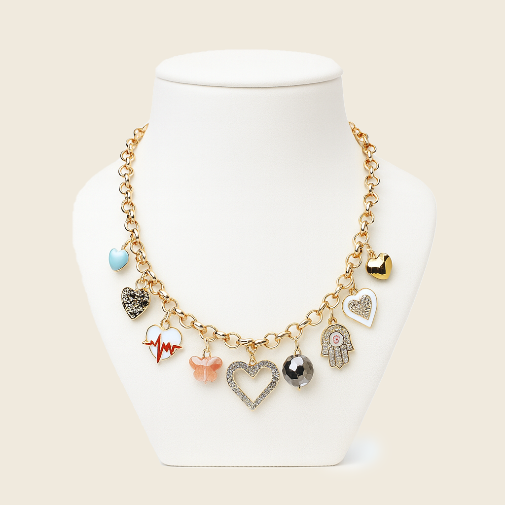 Aanura Gold Charm Necklace