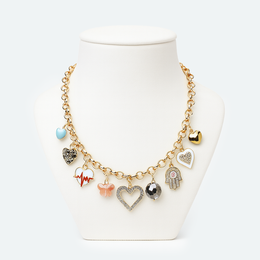 Aanura Gold Charm Necklace