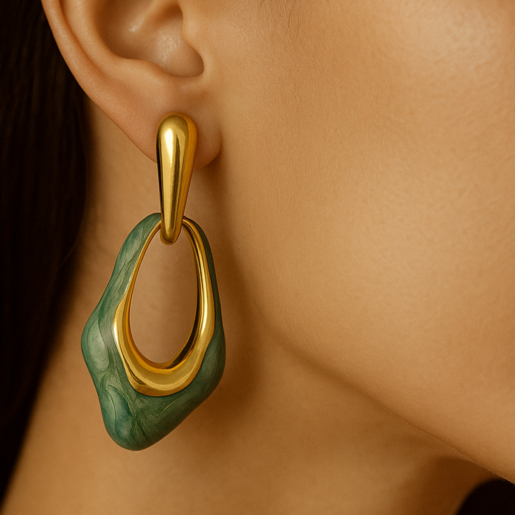 Aanura Ocean Wave Drop Earrings
