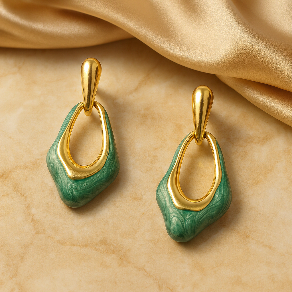 Aanura Ocean Wave Drop Earrings