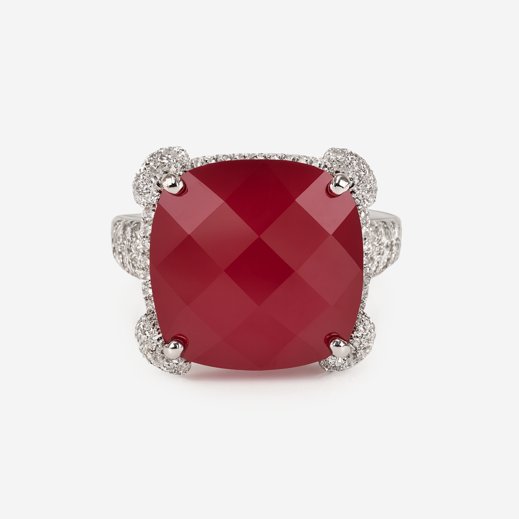 Aanura Gem Pavé Crystal Cocktail Ring