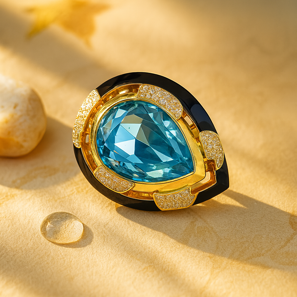 Aanura Gold-Tone Oversized Statement Cocktail Ring