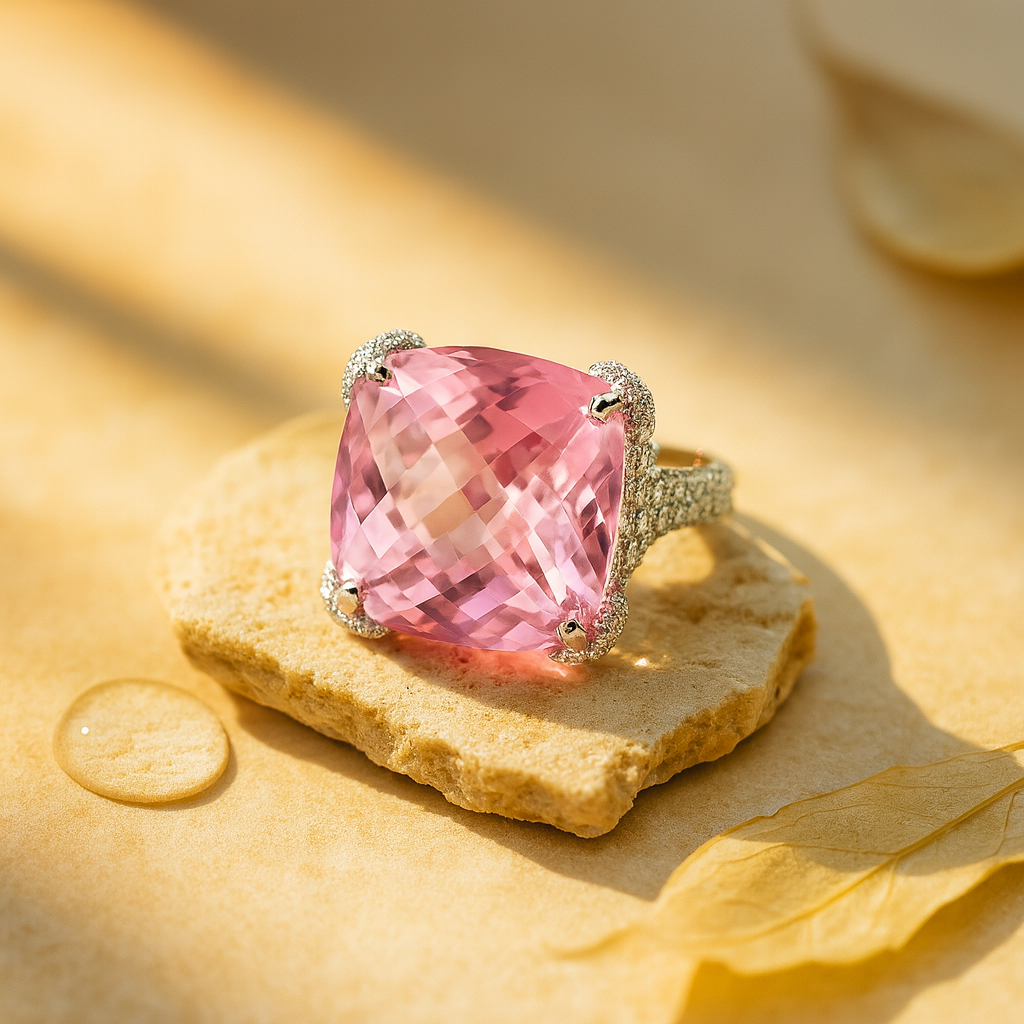 Aanura Gem Pavé Crystal Cocktail Ring