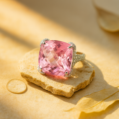 Aanura Gem Pavé Crystal Cocktail Ring