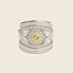 Aanura Silver Multi-Stone Crystal Statement Ring