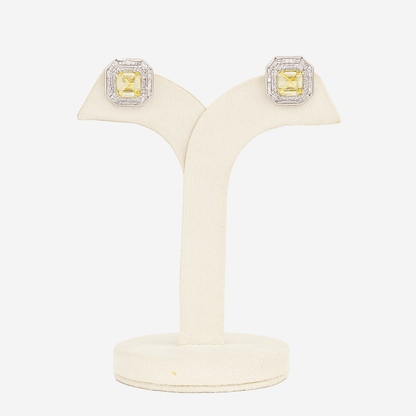 Aanura Ruby & Emerald Octagon Stud Earrings