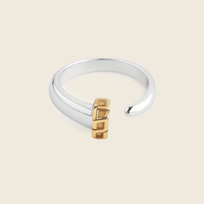 Aanura Gold Nail Open Ring – Modern Minimal Jewelry