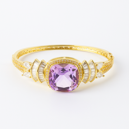 Aanura Regal Ruby Glow Gold Bracelet