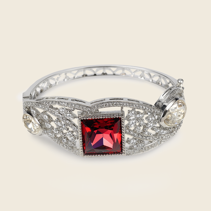 Aanura Emerald Grace Silver Bracelet