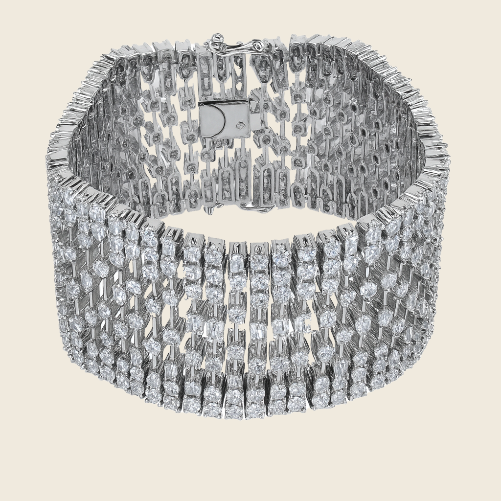 Aanura Diamond Royale Silver Cuff