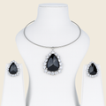 Aanura Black Onyx Teardrop Necklace Set