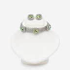 Aanura Multicolor Crystal Choker Necklace Set