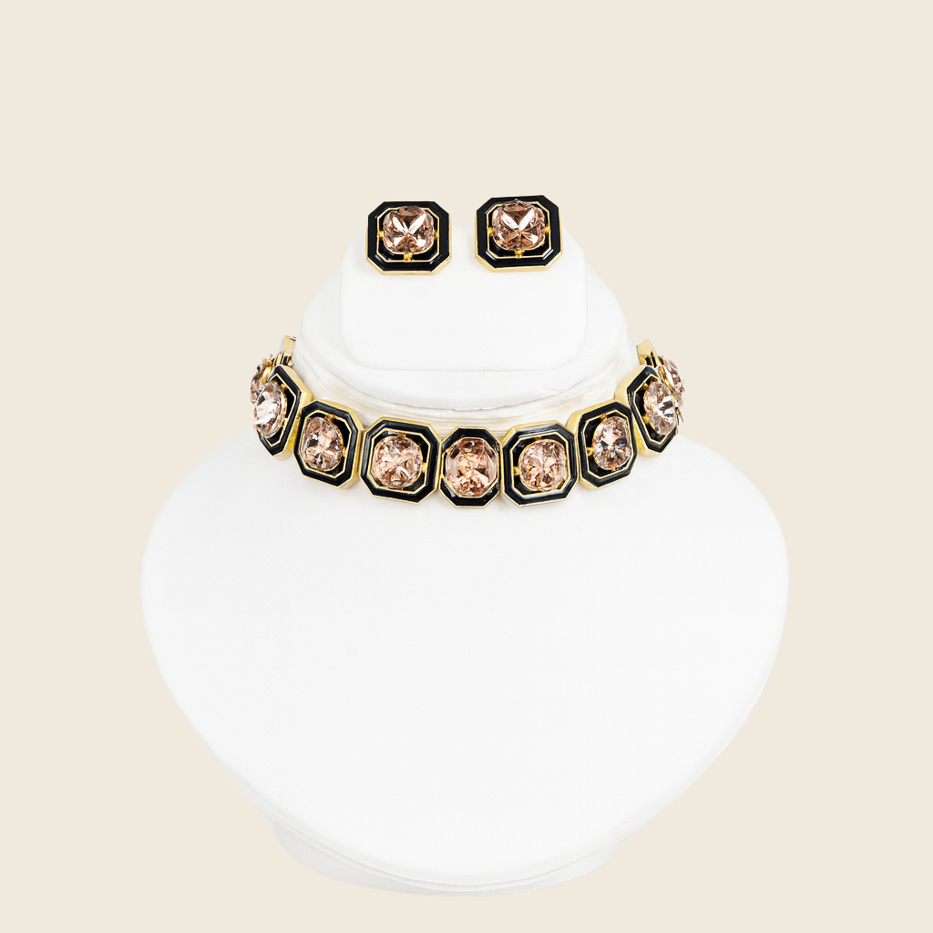 Aanura Bold Multi-Colour Gemstone Choker Necklace