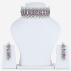 Aanura Emerald Pearl Choker Necklace Set