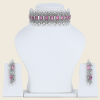 Aanura Emerald Pearl Choker Necklace Set