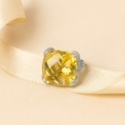 Aanura Gem Pavé Crystal Cocktail Ring