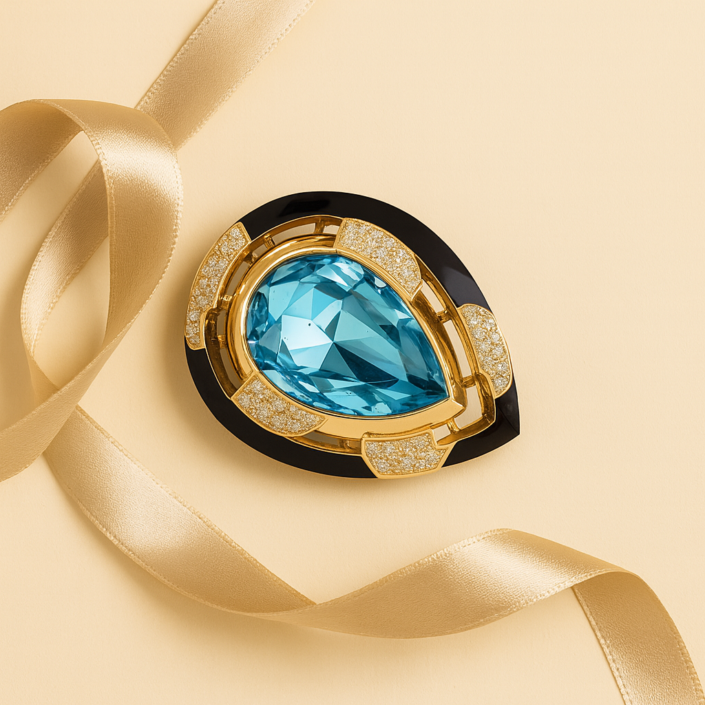 Aanura Gold-Tone Oversized Statement Cocktail Ring