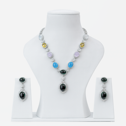 Aanura Multi-Colored Gemstone Necklace Set