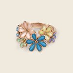 Aanura Multi-Color Enamel Floral Statement Ring