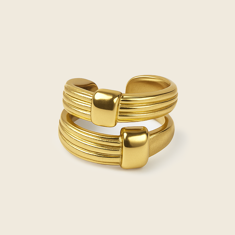 Aanura Matte & Adjustable Statement Ring
