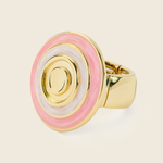 Aanura Enamel Gold Statement Ring