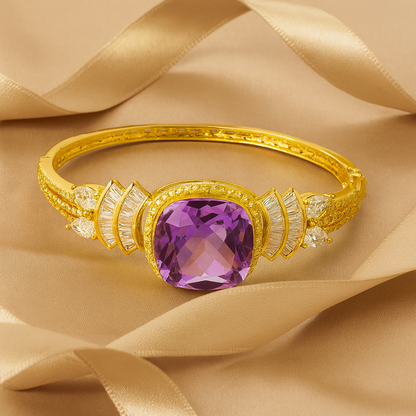 Aanura Regal Ruby Glow Gold Bracelet