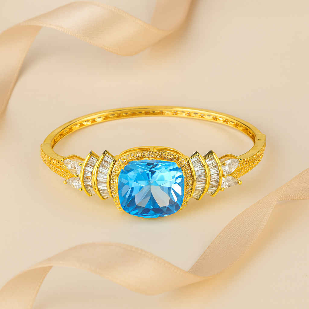 Aanura Regal Ruby Glow Gold Bracelet