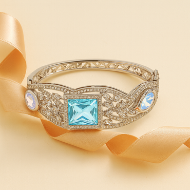 Aanura Emerald Grace Silver Bracelet